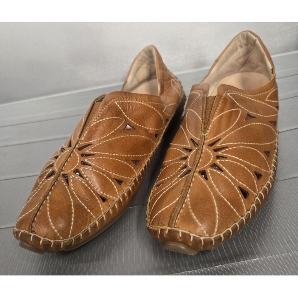 Picolinos Jerez Calfskin Leather Driving Moccasin Shoe Sz 8.5 Casual SlipOn EUC